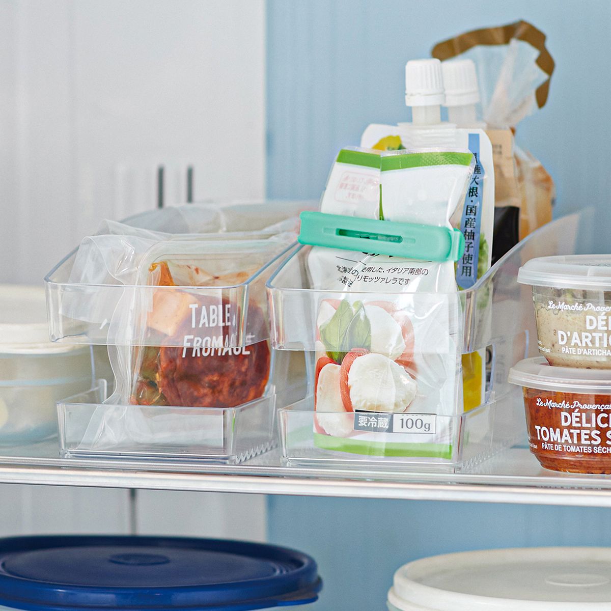 日本进口冰箱收纳盒调味料储物盒