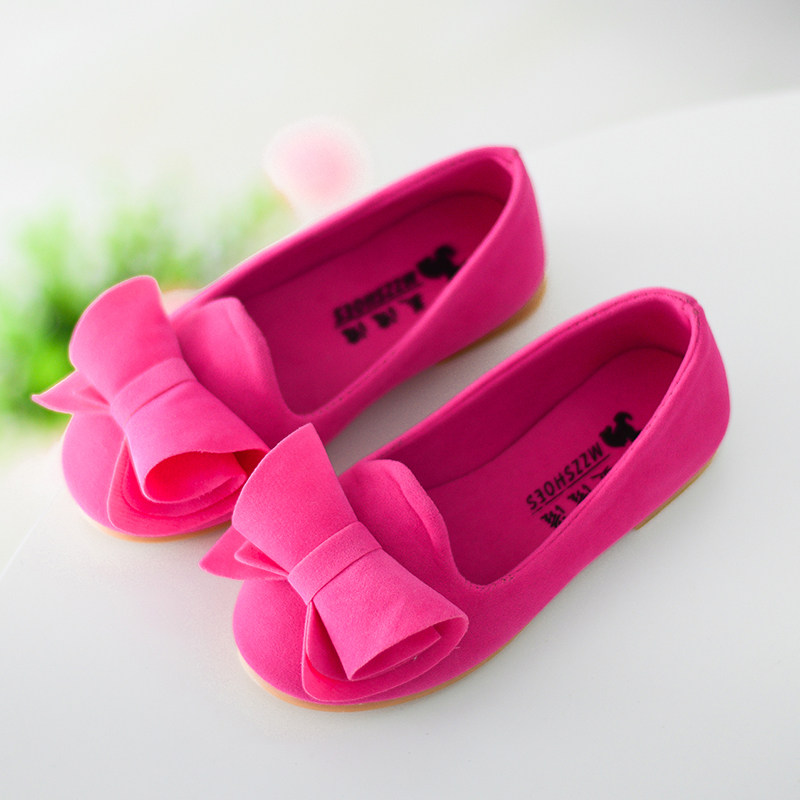 Chaussures enfants en suède ronde suture de voiture pour printemps - semelle tendon - Ref 983219 Image 1