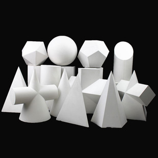 几何体石膏模型16个美术石膏教具几何形图形静物石膏像画材正方体