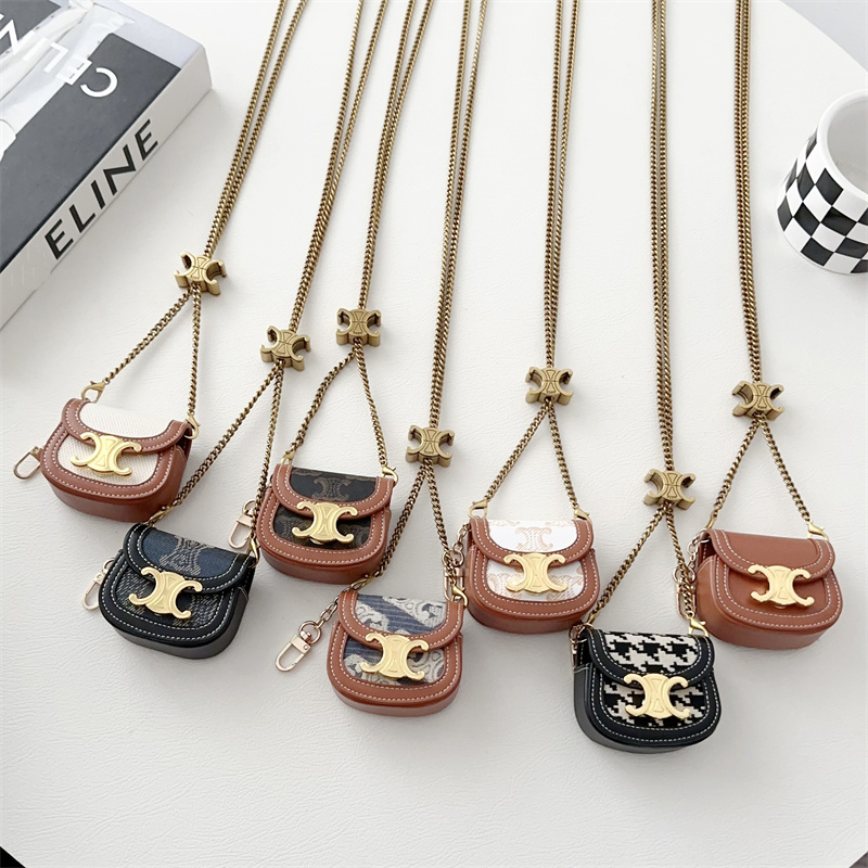 适用苹果airpods pro无线蓝牙保护套壳1/2/3代耳机包女款轻奢简约挂件小包三星华为小米air漫步者通用收纳盒