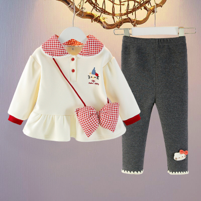 女童秋冬卫衣套装2025新款