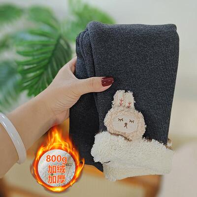 女童加绒打底裤秋冬款