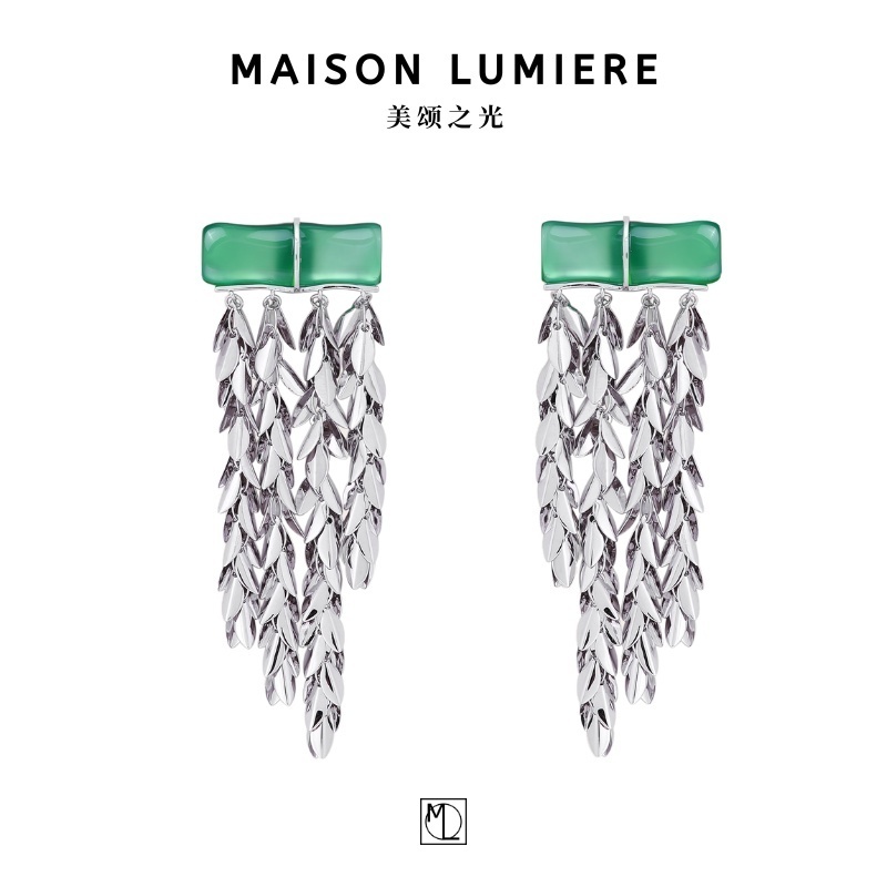 流苏耳环美颂之光董洁春晚同款