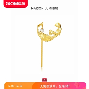 美颂之光MAISONLUMIERE 婚嫁高级感 新中式 扇舞珍珠流苏纯银手镯