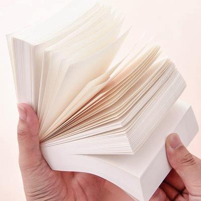 400Deli\/得张得力便利贴纸白纸空白色白本便条纸Cornetto张小清