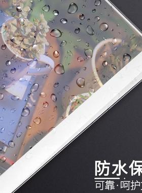 Deli\/得得力文具A4按扣文件袋透明蓝色收整理袋会议纳用办票据按