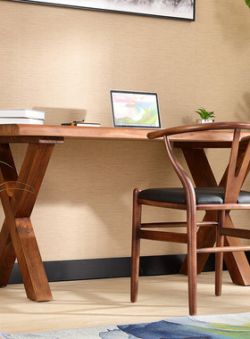 实木小桌子会议桌桌工作室桌子长方形书桌餐桌学习桌