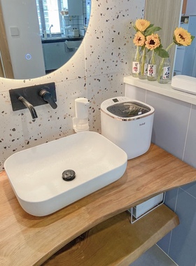 实木台面多层木板洗手台洗脸面盆柜卫生间洗漱台定做定制尺寸