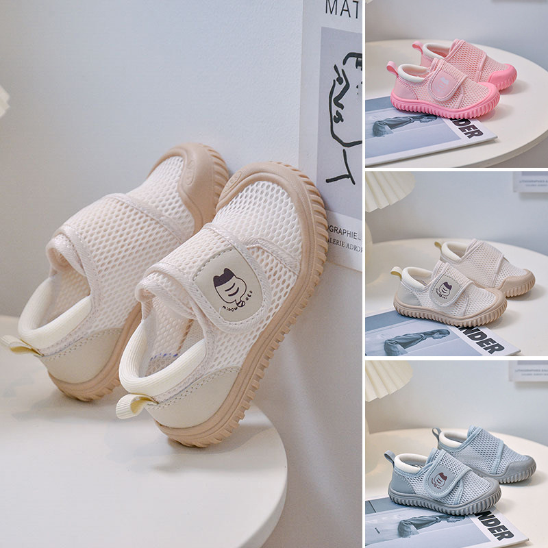 儿童网面布鞋夏季透气镂空网眼男女童运动鞋防滑软底宝宝幼儿园鞋