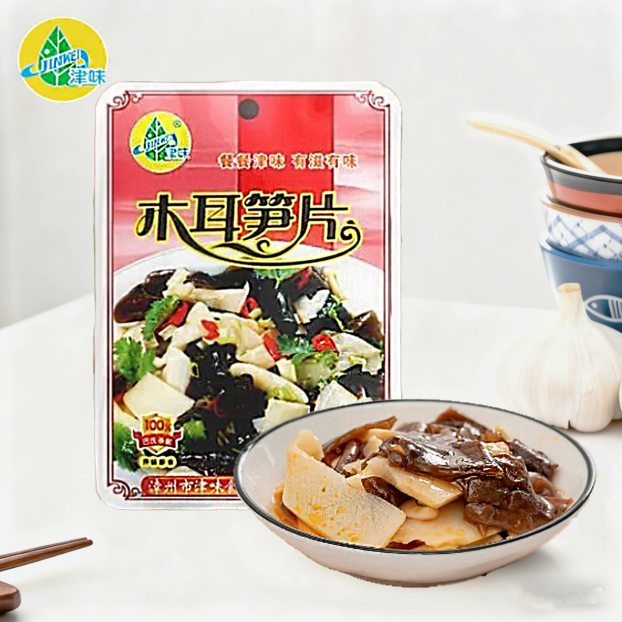 津味木耳笋片60克福建特产爽口竹笋笋片袋装配粥下饭菜小菜笋丝