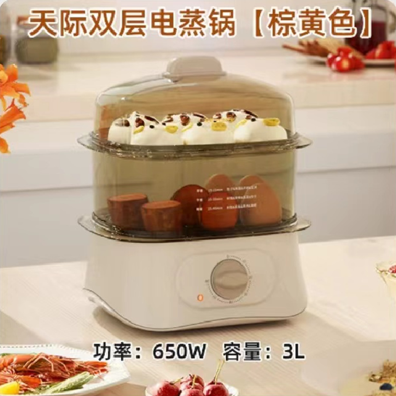 天际电蒸锅W30Q 迷你蒸蛋器 家用多功能煮蛋器 整套 底座配件
