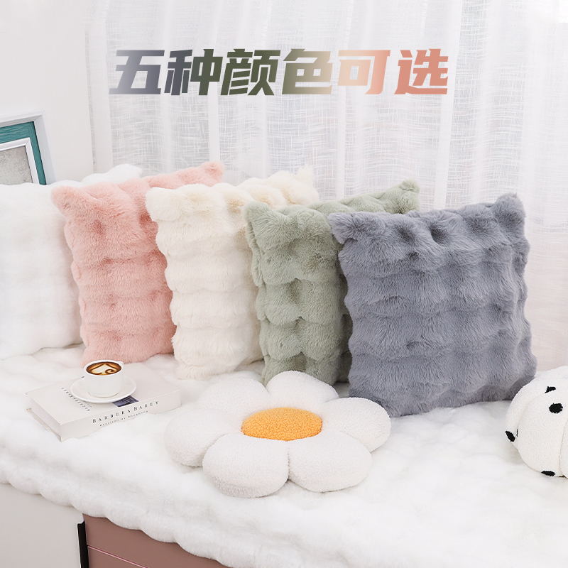 抱枕靠枕沙发床头新款泡泡绒