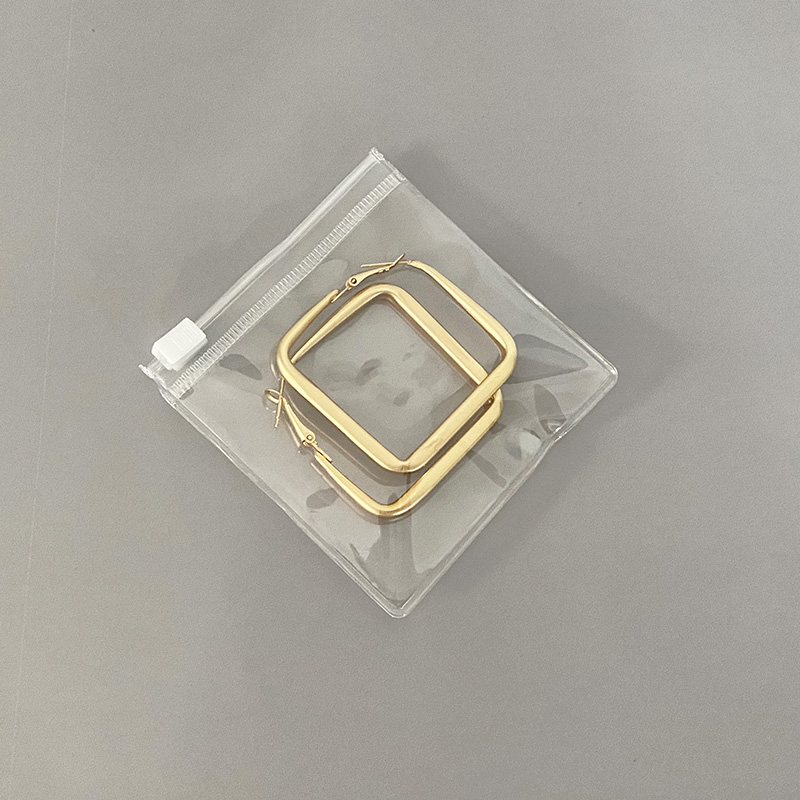 质感新款加厚全新自封透明拉链耳环PVC首饰收纳袋耳钉饰品密封袋