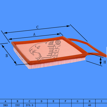 豹王TA-2482空滤适用腾势N8 D9 DM-I 1.5T 空气滤清器 空气格