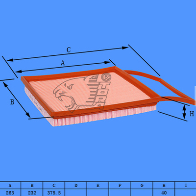 豹王TA-2482空滤适用腾势N8 D9 DM-I 1.5T 空气滤清器 空气格