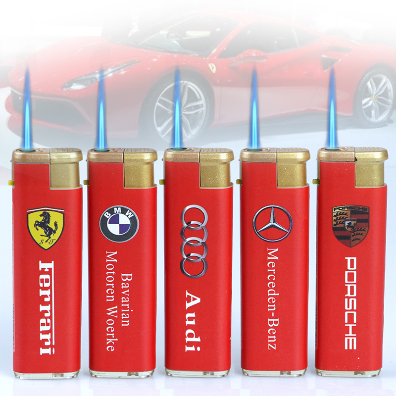 防风打火机定制订做广告50支一盒直冲金属壳充气印刻字一次性家用