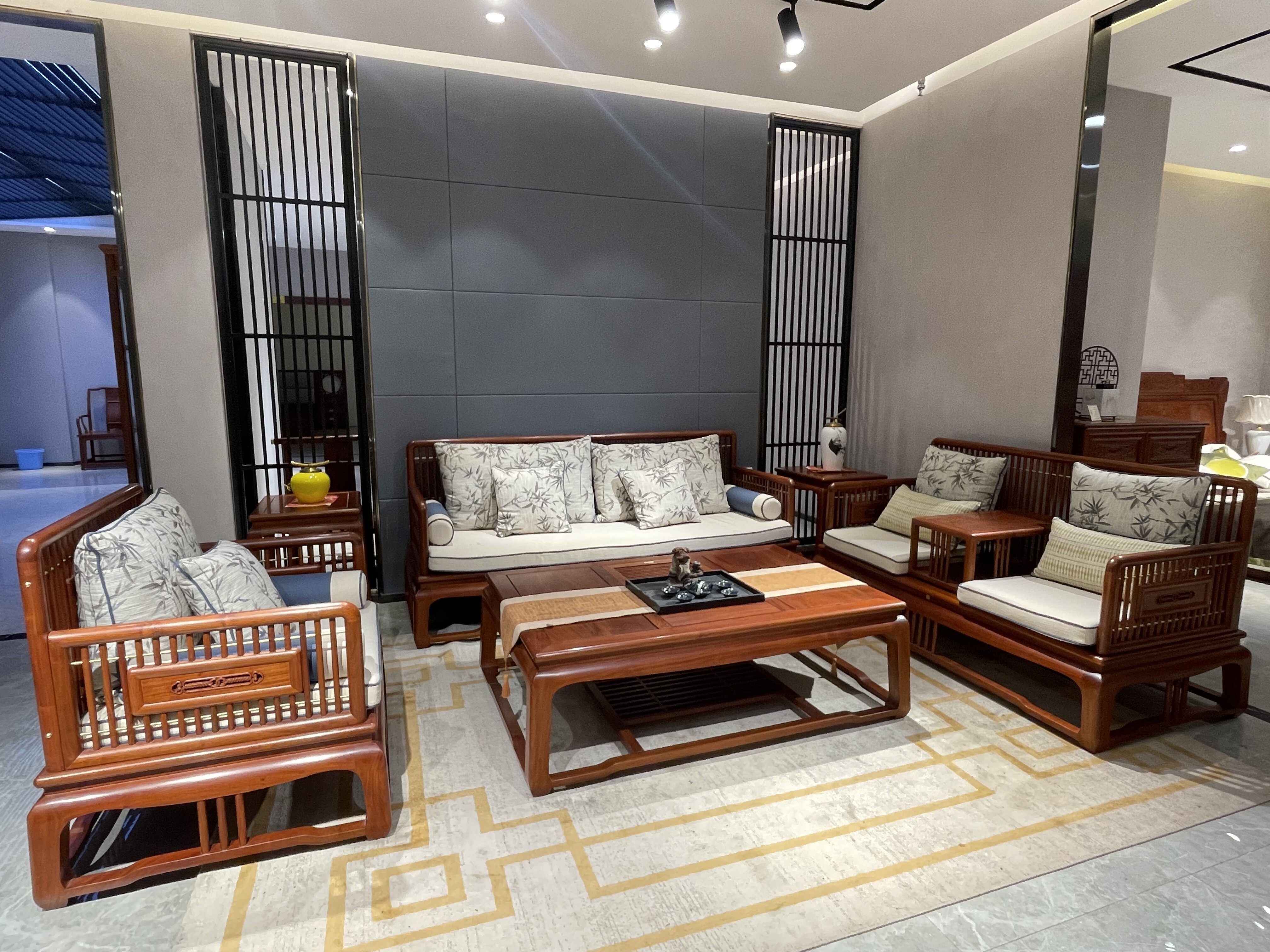 年年红新中式家具古夷苏木沙发组合客厅现代禅意中国风古典家具