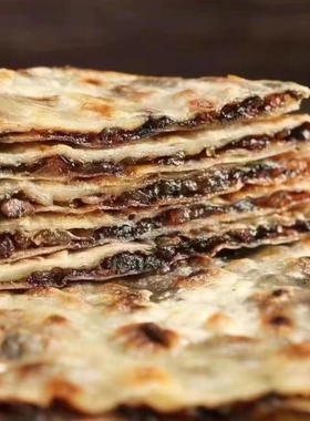 永康特产手工美食雪菜饼梅干菜肉麦饼黄山三角饼薄饼方饼5只装