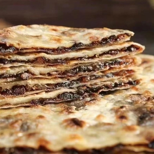 永康特产手工美食雪菜饼梅干菜肉麦饼黄山三角饼薄饼方饼5只装