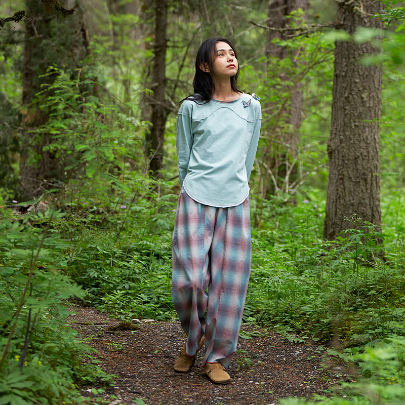 朵朵可可女性纯棉材质家居服套装