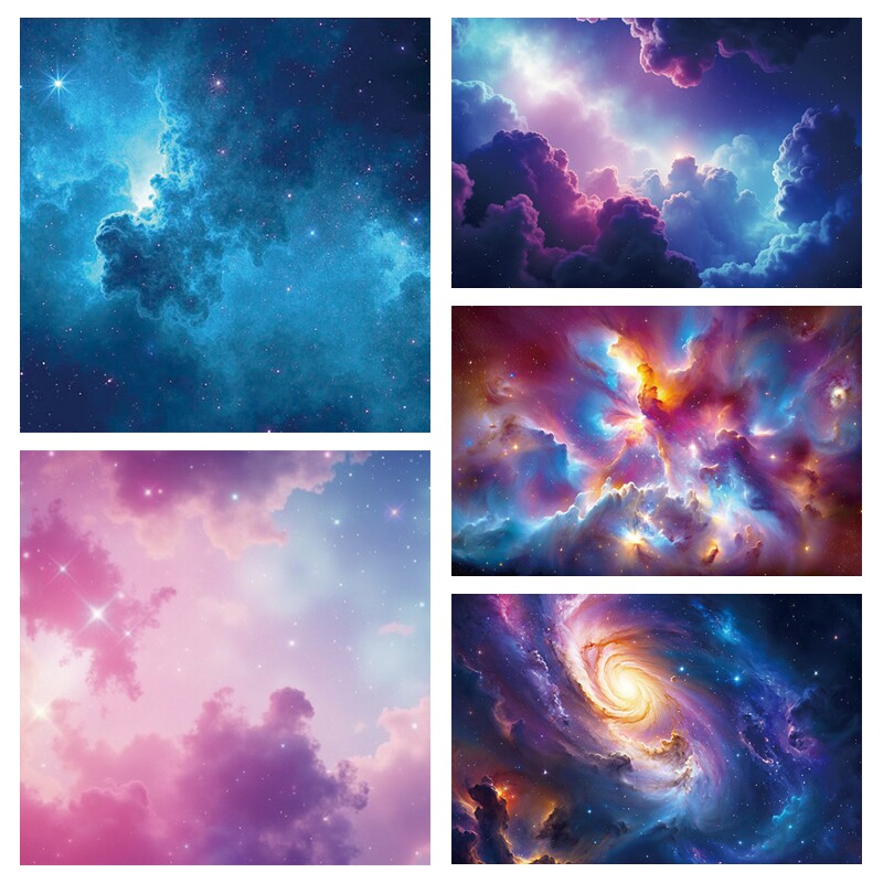 星空夜空梦幻背景布星星宇宙拍照
