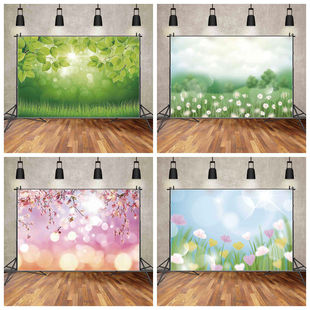 朦胧感背景布虚化花草风景摄影拍照场景静物产品拍摄光斑装饰墙布