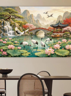 海唯美风景背景布灯塔沙滩贴画