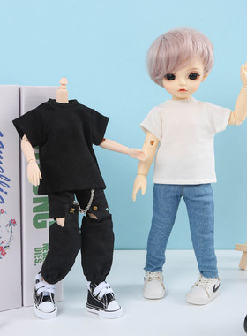 嘎子姐 blythe小布娃娃  短袖  带领卫衣 T恤  OB24 OB22 可穿娃