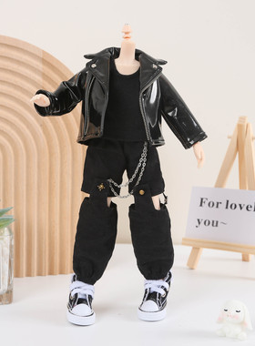 嘎子姐  blythe小布娃娃 皮衣外套 皮夹克 6分bjd  OB24 OB22 娃