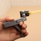 猫头系列夹蛋器铝合金两轴联动撒放钢珠两轴自动回位散开合一体