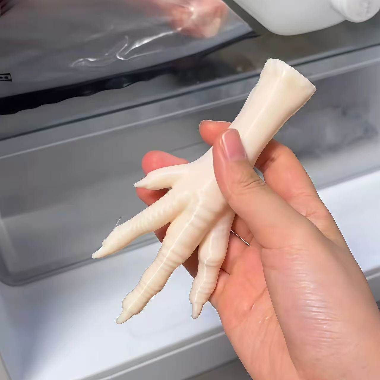 可折叠鸡爪伸缩剑3d打印抽象仿真凤爪指读棒趣味恶搞爪子整蛊神器