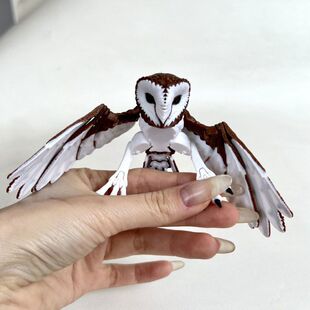 3D打印摆摊仿真鹰隼玩具模型摆件装 饰礼物潮玩创意动物关节可活动