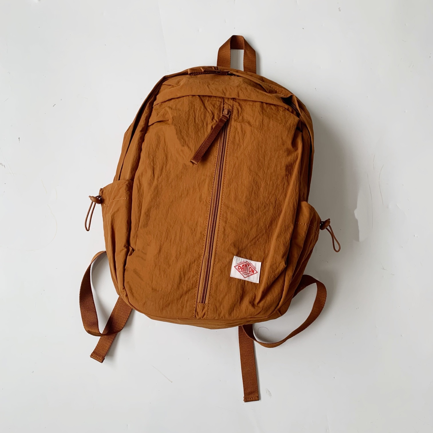 日系百搭dan双拉链ton前后口袋休闲百搭双肩包休闲包女