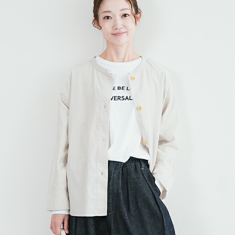 日系25秋冬新品前后2穿4粒扣竹节双纱棉开衫百搭外套上衣女