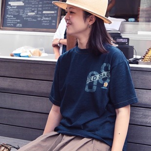 刺绣卡通图案字母印花竹节棉短袖 日系25夏新品 T恤上衣女