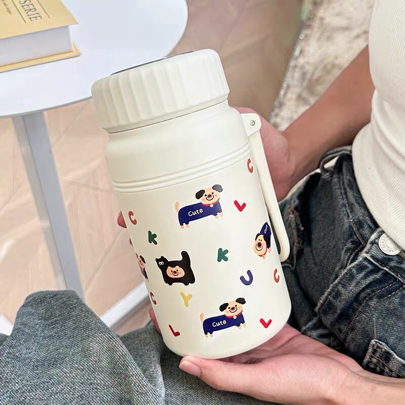 可爱保温杯水杯2026新款女316不锈钢大容量杯子学生水壶茶水分离