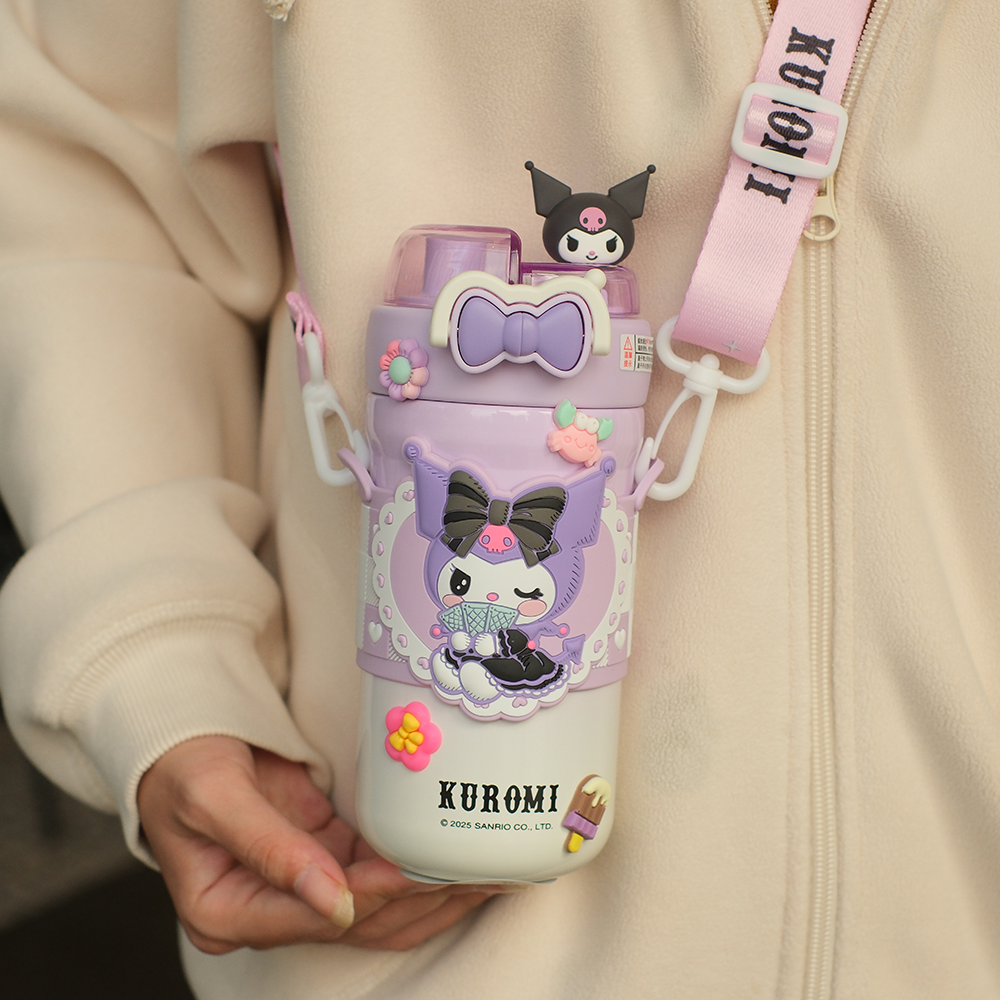 三丽鸥库洛米儿童保温杯双饮水杯女2025新款学生上学专用便携水壶,餐饮具,保冷/保温杯,淘宝优惠券,粉丝福利购,淘宝优惠卷