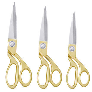 剪 10寸裁剪大剪刀服装 跨境金色裁缝剪不锈钢缝纫剪刀8.5寸 9寸