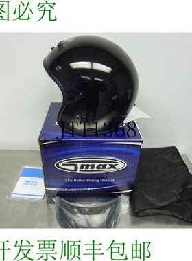 原装供应GMAX GM2S 开放式惊魂 - YTH L/XL - 黑色头盔 21672