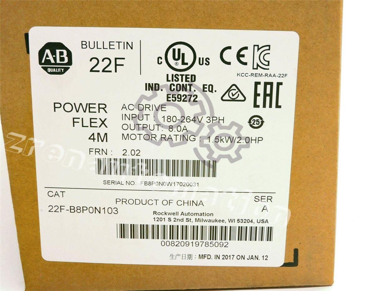 AB 22F-B8P0N103 SER A F/W 2.02 180-264V 9.5A商品