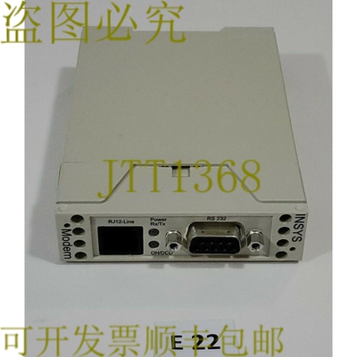 原装供应INSYS RS 232 肥胖 56K SAMLL INT 2.0 标准登陆器 11-02