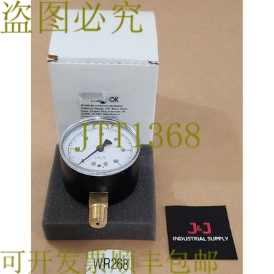 原装供应新  NOSHOK 25-200-60 英寸 H2O-CC 压力表 0-60 2.5 英