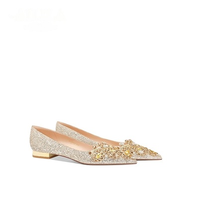 秀禾婚纱两穿不累脚平底新娘鞋