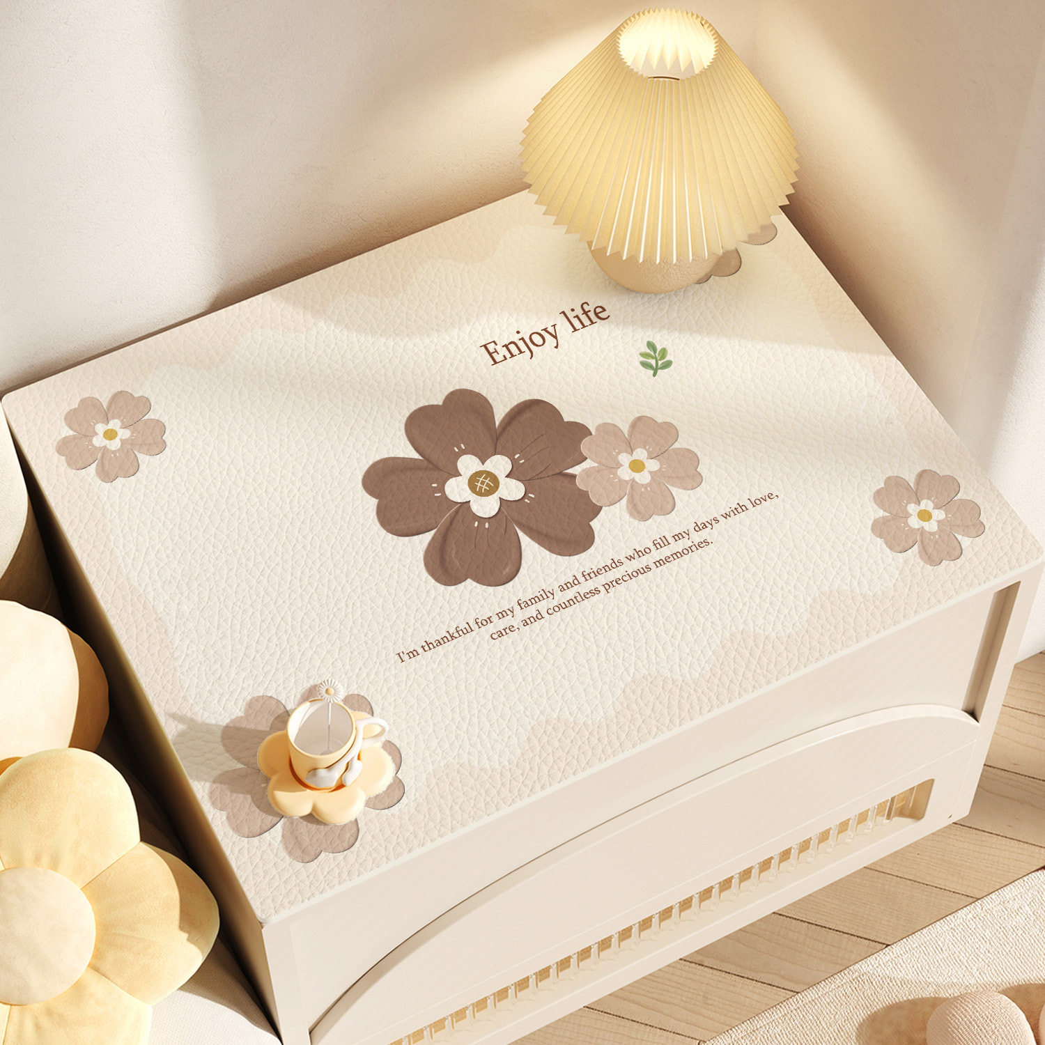 床头柜双面垫简约风桌布轻奢高级感桌垫防水防脏台面保护垫免洗布,居家布艺,床头柜盖布,淘宝优惠券,粉丝福利购,淘宝优惠卷