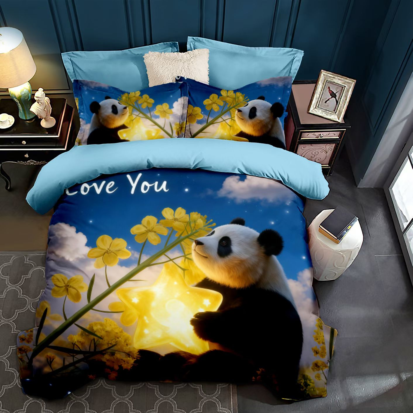 福宝周边纯棉四件套床上用品