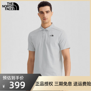 TheNorthFace户外休闲T恤商务百搭透气上衣短袖 男夏季 北面POLO衫