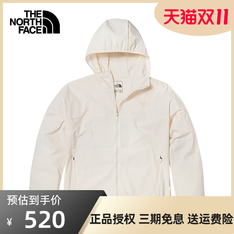 北面防晒衣UPF50+防紫外线女夏季TheNorthFace户外透气薄风衣外套
