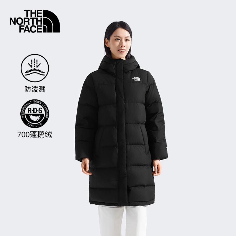 TheNorthFace北面鹅绒羽绒服女款冬季新款长款700蓬保暖外套|8ED8