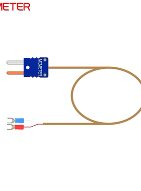 前瑾T型热电偶延长线补偿导线感温U型转公头插头转连接线MC5412T