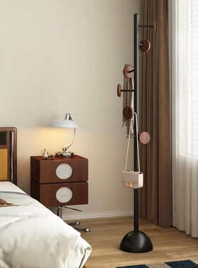 简约落地挂衣架卧室衣帽架立式次净衣架入户玄关衣服置物架挂包架